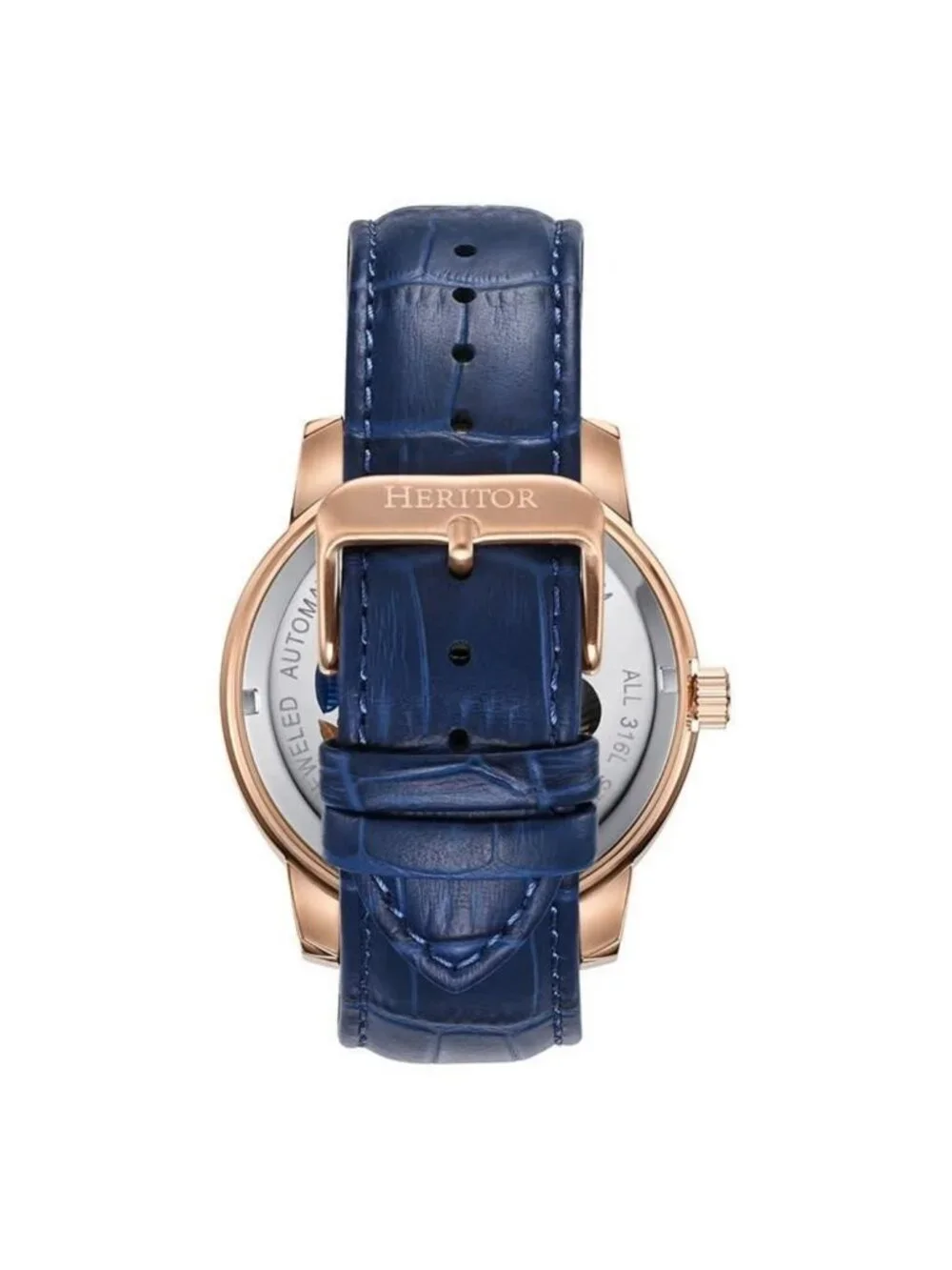 NWT Heritor Emmanuel Automatic Blue Dial Men's Watch